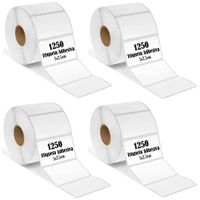 Etiqueta Adhesiva Termica 5x2.5cm Pack 4 Rollos