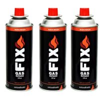 3 Gas Butano FIX Ultra Refinado Valvula Universal Cocinillas Flameador