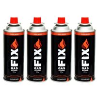4 Gas Butano FIX Ultra Refinado Valvula Universal Cocinillas Flameador