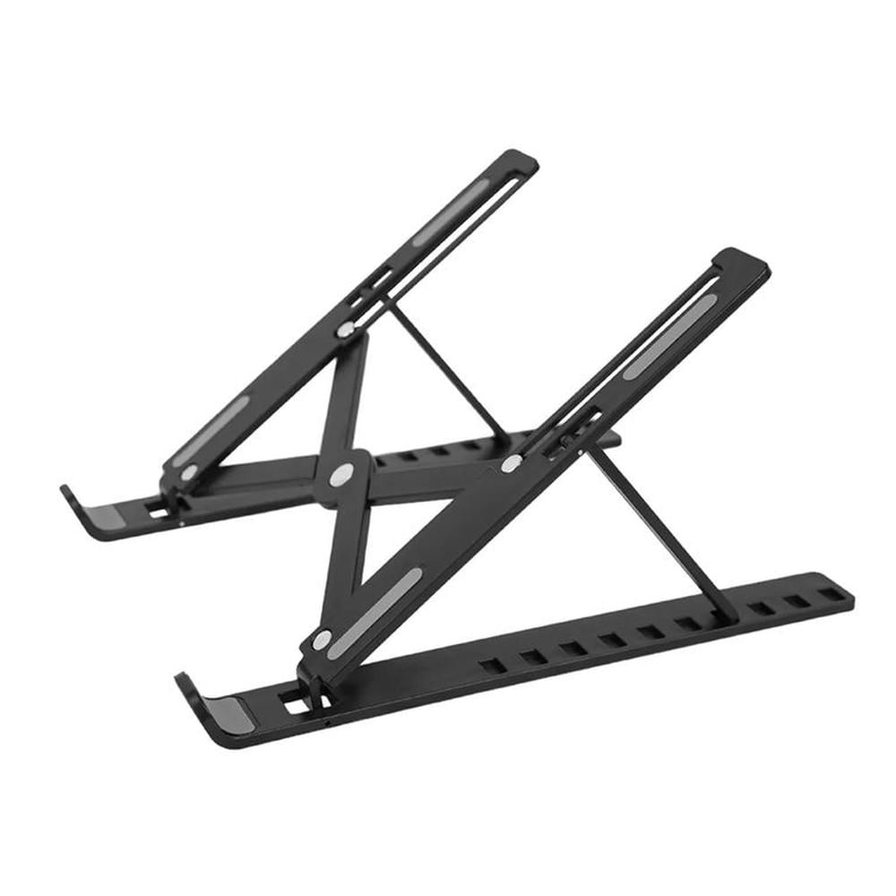 Soporte de Aluminio Plegable para Laptop -Negro
