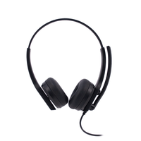 Audífono TEROS TE-8039CS, USB, Negro