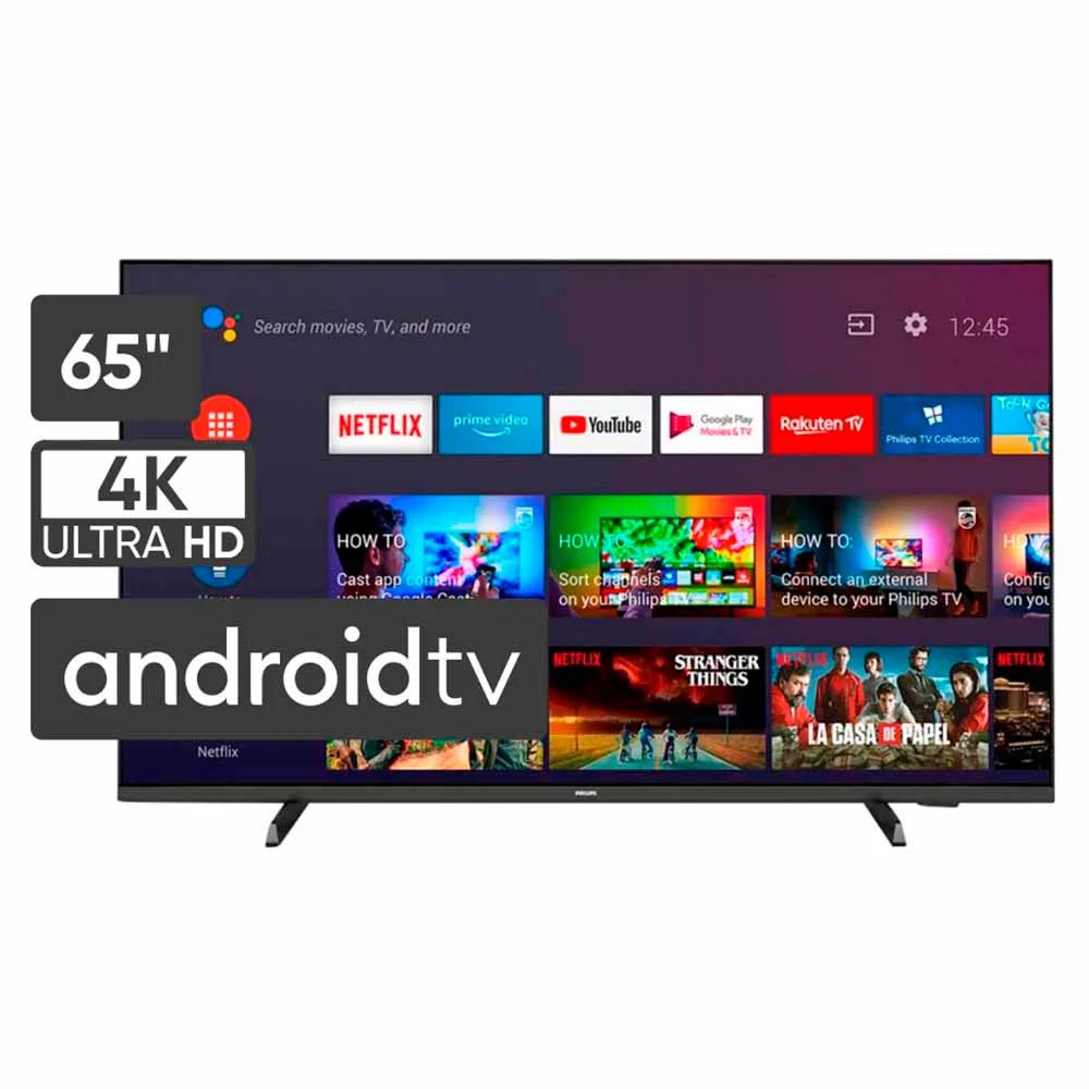 TELEVISOR PHILIPS 65 UHD 4K ANDROID TV 65PUD7406