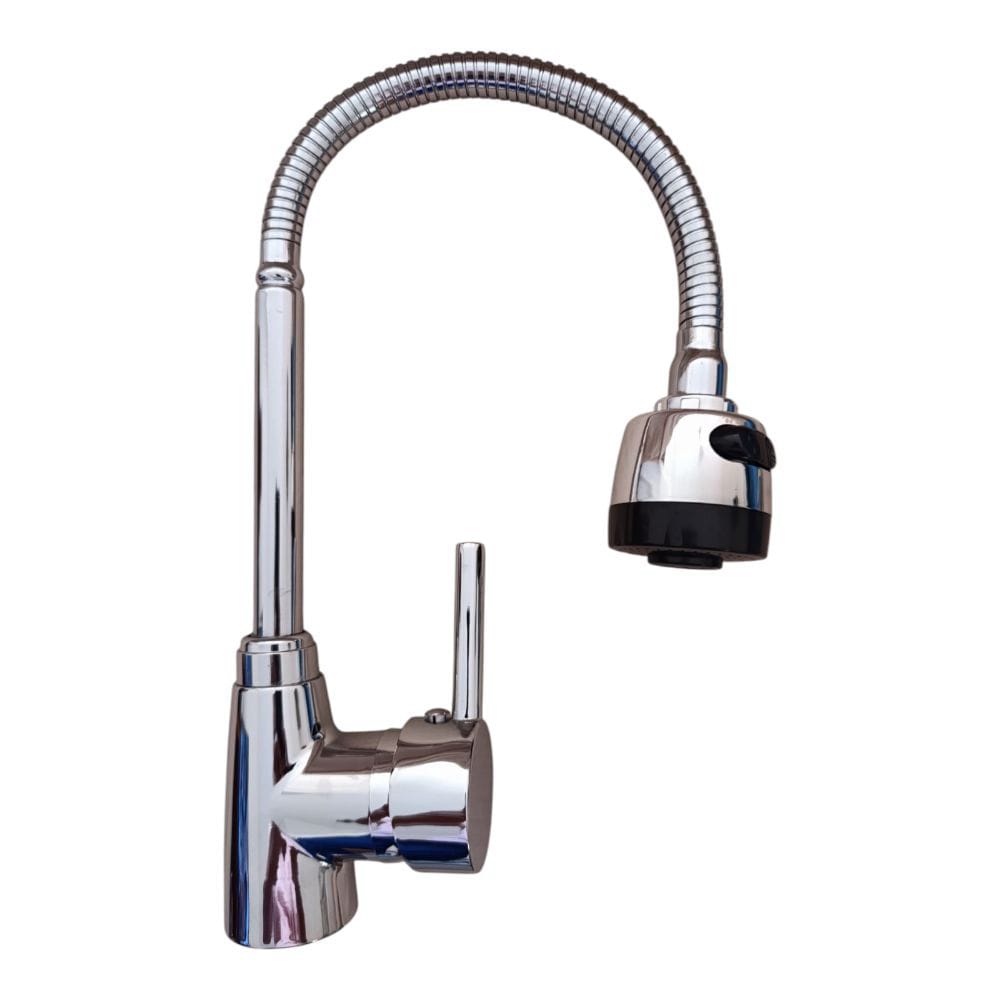 Grifo Mezcladora Monomando Cocina Mueble  pesado Cuello Flexible