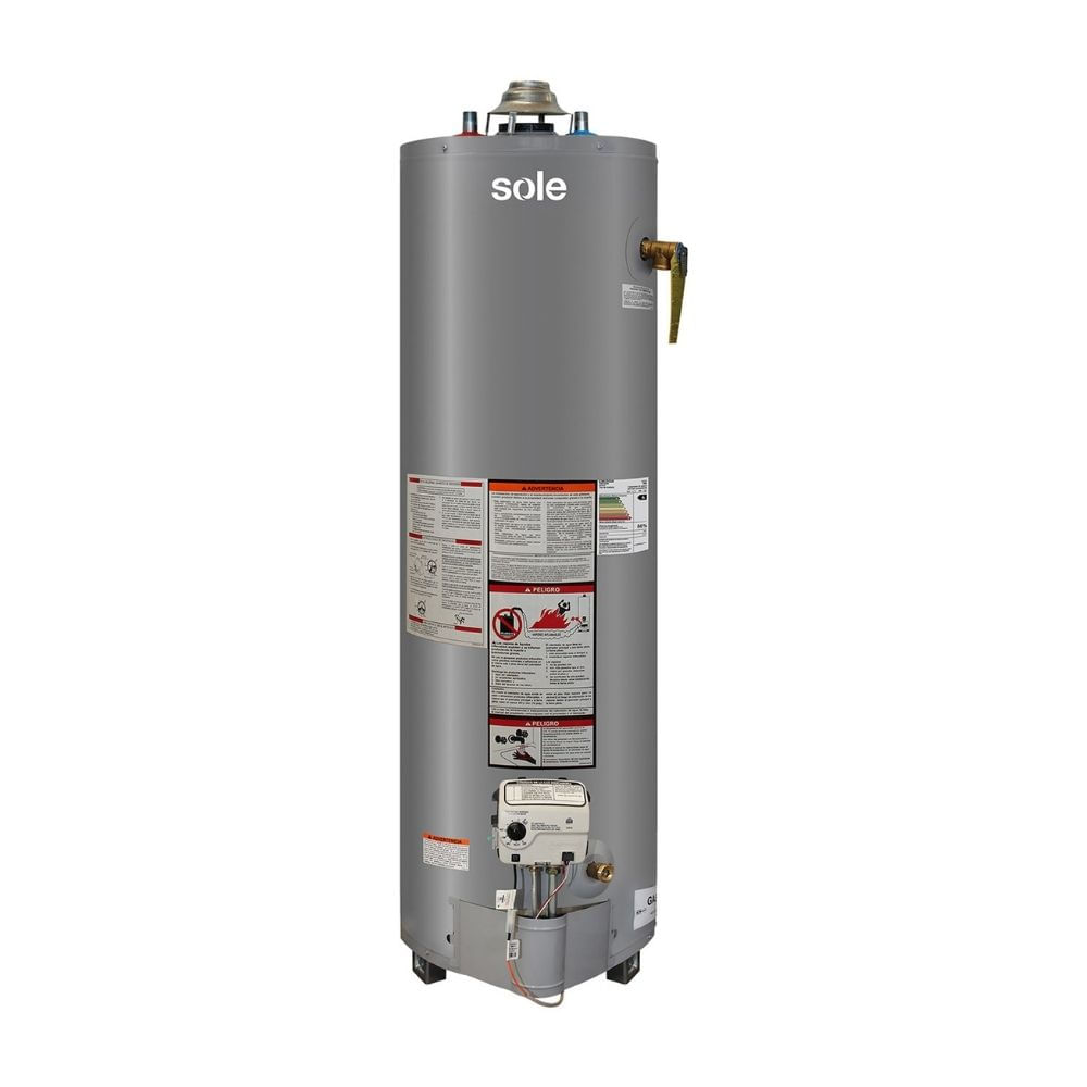 Termotanque a Gas Sole GLP Acumulación Tipo B 145L Plata