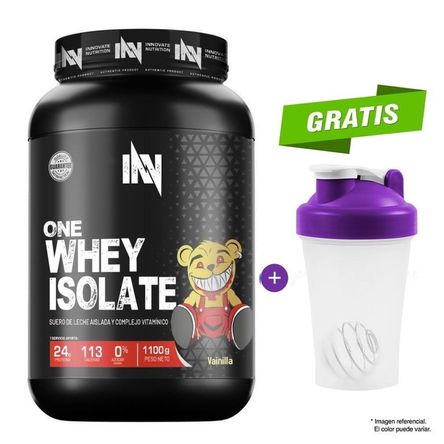 PROTEÍNA INN ONE WHEY ISOLATE 1.1 KG VAINILLA + SHAKER