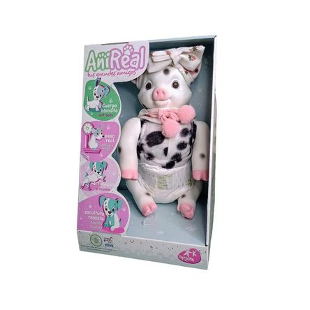 Mascota AniReal Cerdita Moteada con Peso Real Mascota AniReal Cerdita Moteada con Peso Real