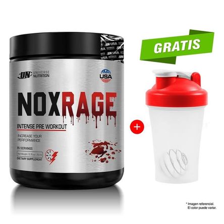 Pre Entreno Un Nox Rage 350gr Citrus Punch Shaker Pre Entreno Un Nox Rage 350gr Citrus Punch Shaker