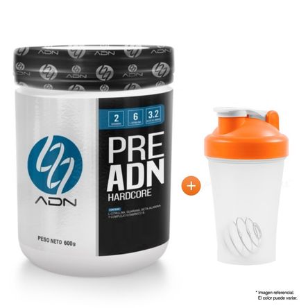 Pre Entreno Adn PreAdn 600gr Fruit Punch + Shaker Pre Entreno Adn PreAdn 600gr Fruit Punch + Shaker