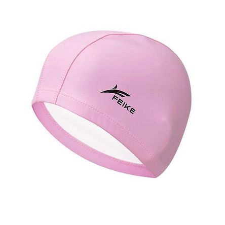 Gorro para Natacion de PU elastico rosado Gorro para Natacion de PU elastico rosado