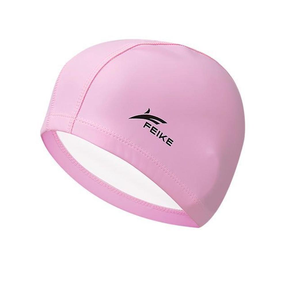 Gorro para Natacion de PU elastico rosado