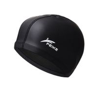 Gorro para Natacion de PU elastico negro