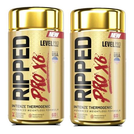 PACK LEVEL PRO - 2 RIPPED PRO X6 FRASCO DE 60 CÁPS. PACK LEVEL PRO - 2 RIPPED PRO X6 FRASCO DE 60 CÁPS.