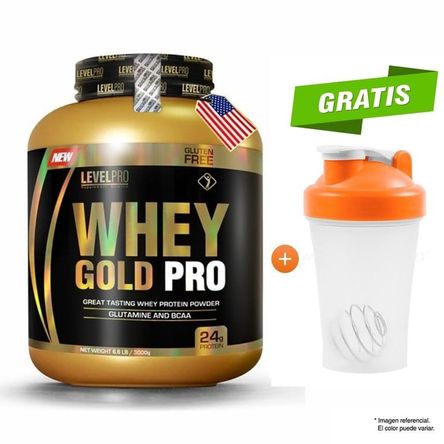 Proteína Whey Gold Pro CHOCOLATE Level Pro 6.6 Lbs Proteína Whey Gold Pro CHOCOLATE Level Pro 6.6 Lbs