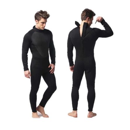 Wetsuit XXL Neopreno 3mm Negro Cierre Espalda