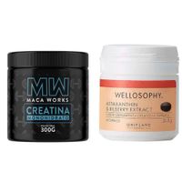 Creatina + Astaxantina Cápsulas Maca Works