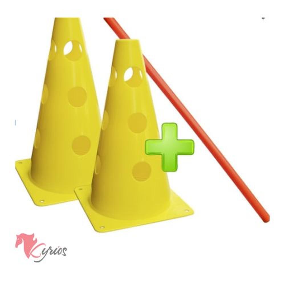 2 Conos Con Valla De Coordinación