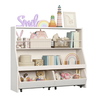 Juguetero Organizador Infantil Malia Niebla Muebles Bonno