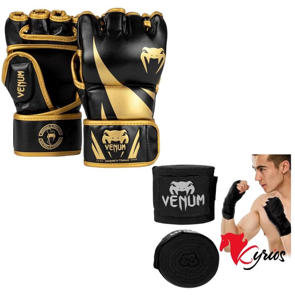 GUANTES DE MMA VENUM IMPORTADO TALLA L+VENDAS DE 5M VENUM