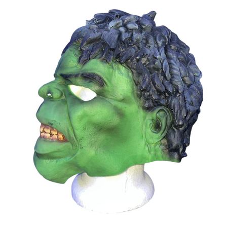 Máscara de Látex para Niño Verde Halloween Máscara de Látex para Niño Verde Halloween