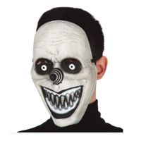 Máscara de Payaso Sonriente Blanco Halloween Fiesta
