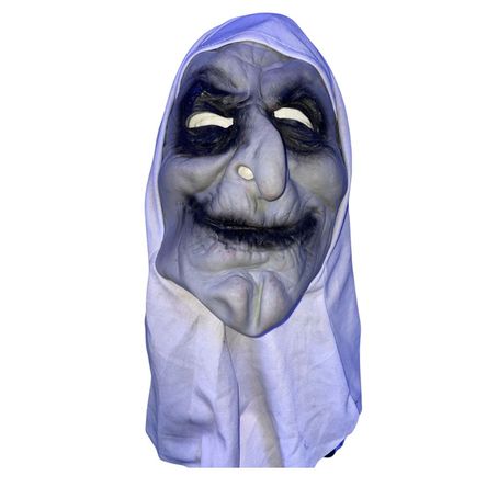 Máscara de Látex Bruja con tul Halloween