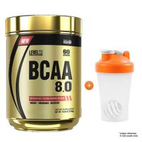 BCAA 8.0 540 GR LEVEL PRO AMINOÁCIDOS FRUIT PUNCH + SHAKER