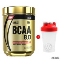 AMINOÁCIDO LEVEL PRO BCAA 8.0 1080 G FRUIT PUNCH + SHAKER