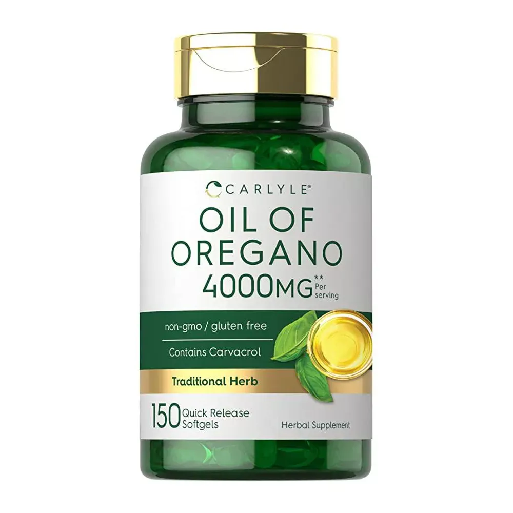Aceite de orégano Carlyle 4000 mg 150 cápsulas blandas Aceite de orégano Carlyle 4000 mg 150 cápsulas blandas