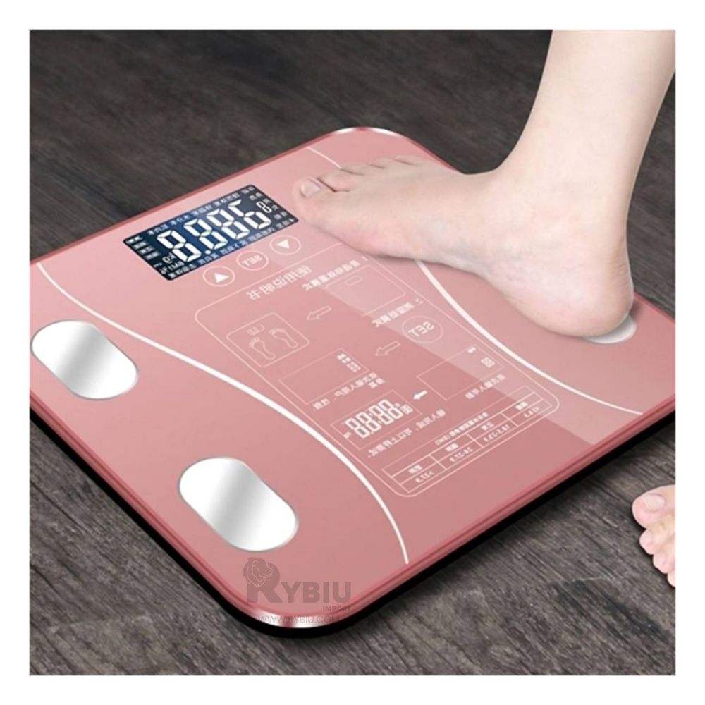 Balanza Portatil de Diseño Rosado Y+Stickers Balanza Portatil de Diseño Rosado Y+Stickers