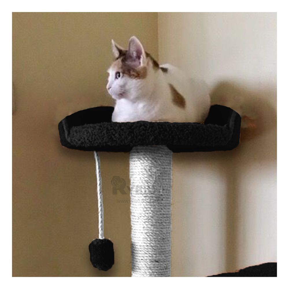 Gym de Gato Casa de 3 Pisos en Color Plomo Gym de Gato Casa de 3 Pisos en Color Plomo