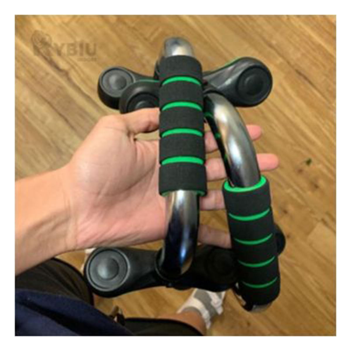 Push Up para Ejercicio Innovador de Verde Y+Papel de Regalo