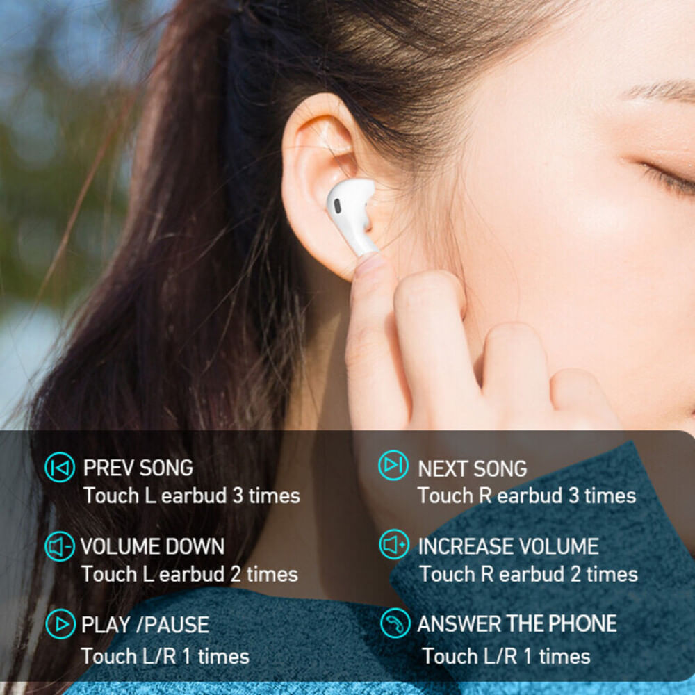 AURICULARES INALANBRICOS CON PANTALLA DIGITAL  BT V5.3 BO-BW-50 BWOO