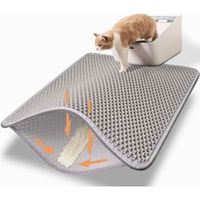 Alfombra Mágica Atrapa Arena para Mascotas Gris 40X50CM
