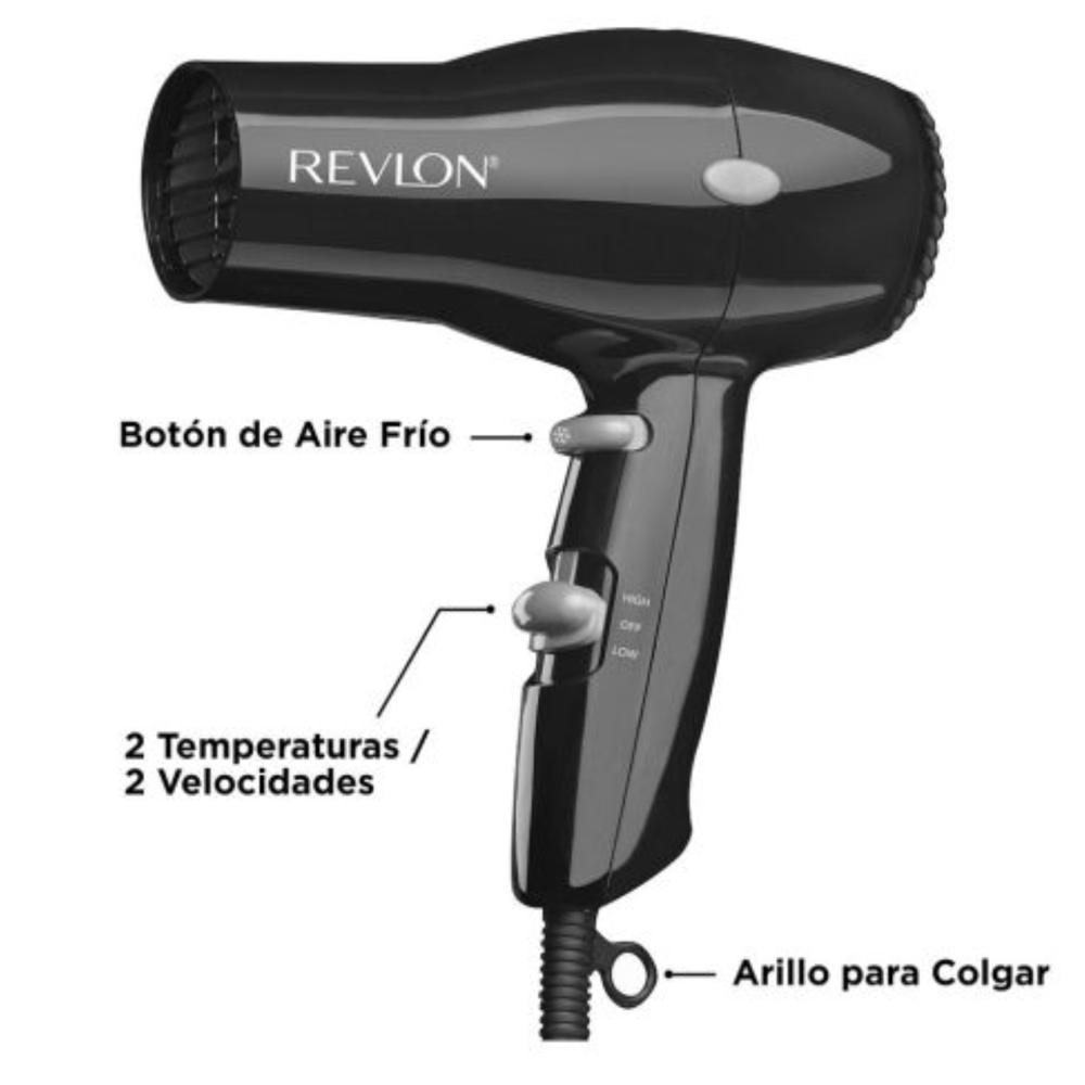 Secadora de Cabello Revlon Compacta RVDR5260BLA2 Negro