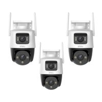 Kit de 3 Cámara de Seguridad WiFi Imou Cruiser Dual 8MP 360° Exterior Visión Nocturna