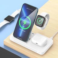 CARGADOR INALAMBRICO 3 EN1 PLEGABLE 5-15W  IOS  TIPO C WL-19 BWOO