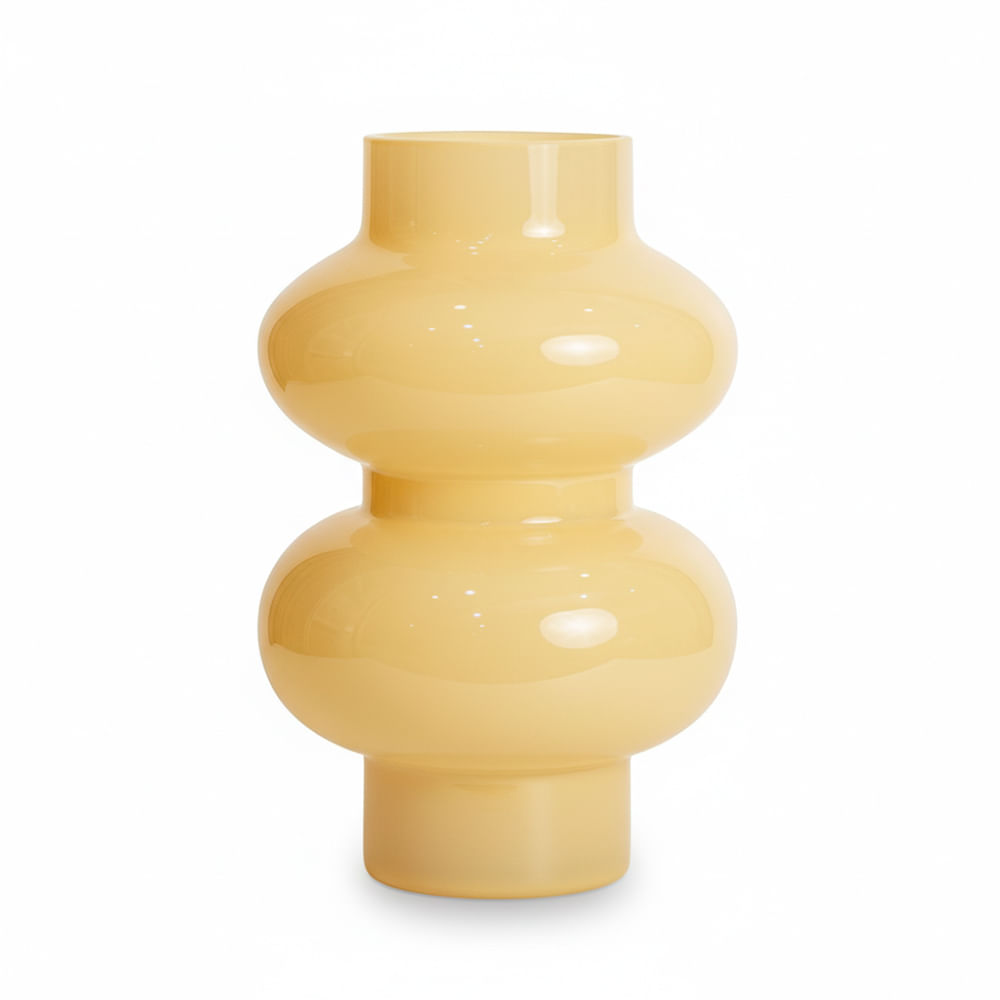 Florero Panadecor Amarillo 21CM Vidrio