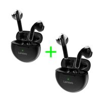 Audífonos Inalámbricos Lenovo Ht38 Negro Pack x2 BT 5.0