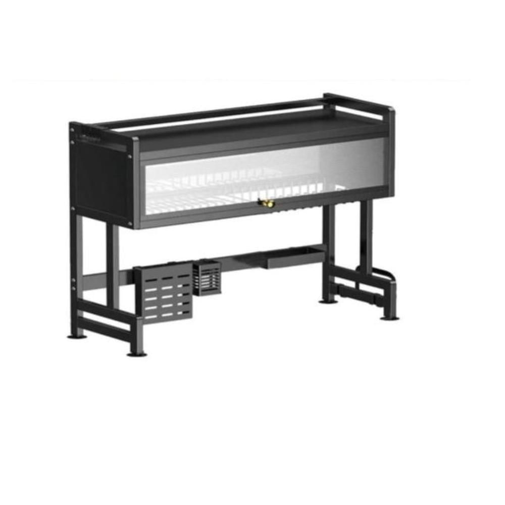 Escurridor de platos de 2 niveles con tapa 85cm