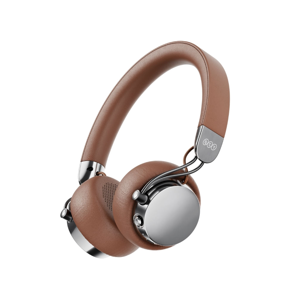 Audífonos Inalámbricos retro QCY Era 7 Marrón Bluetooth 5.3 audio Hi-fi