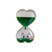 Botella de Calma  Antiestrés en Forma de Corazón Color Verde