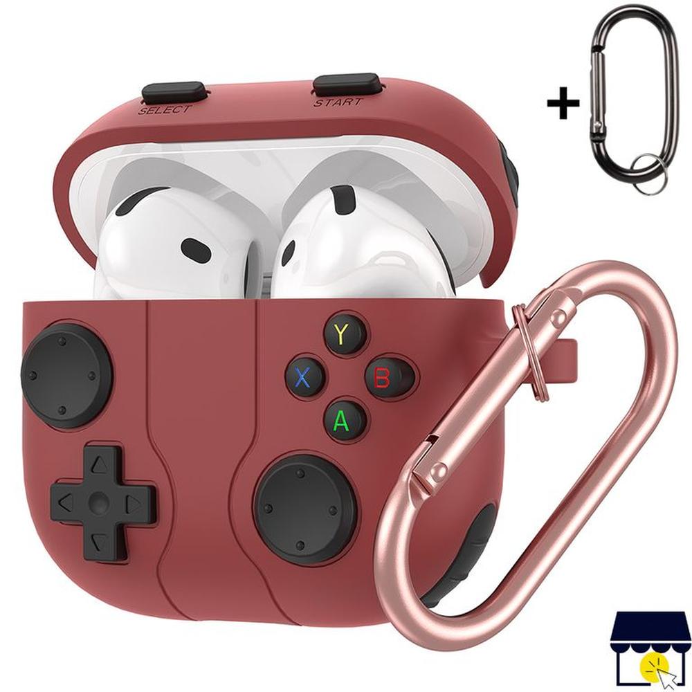 Case funda de silicona para Airpods 4 Gen - Rojo