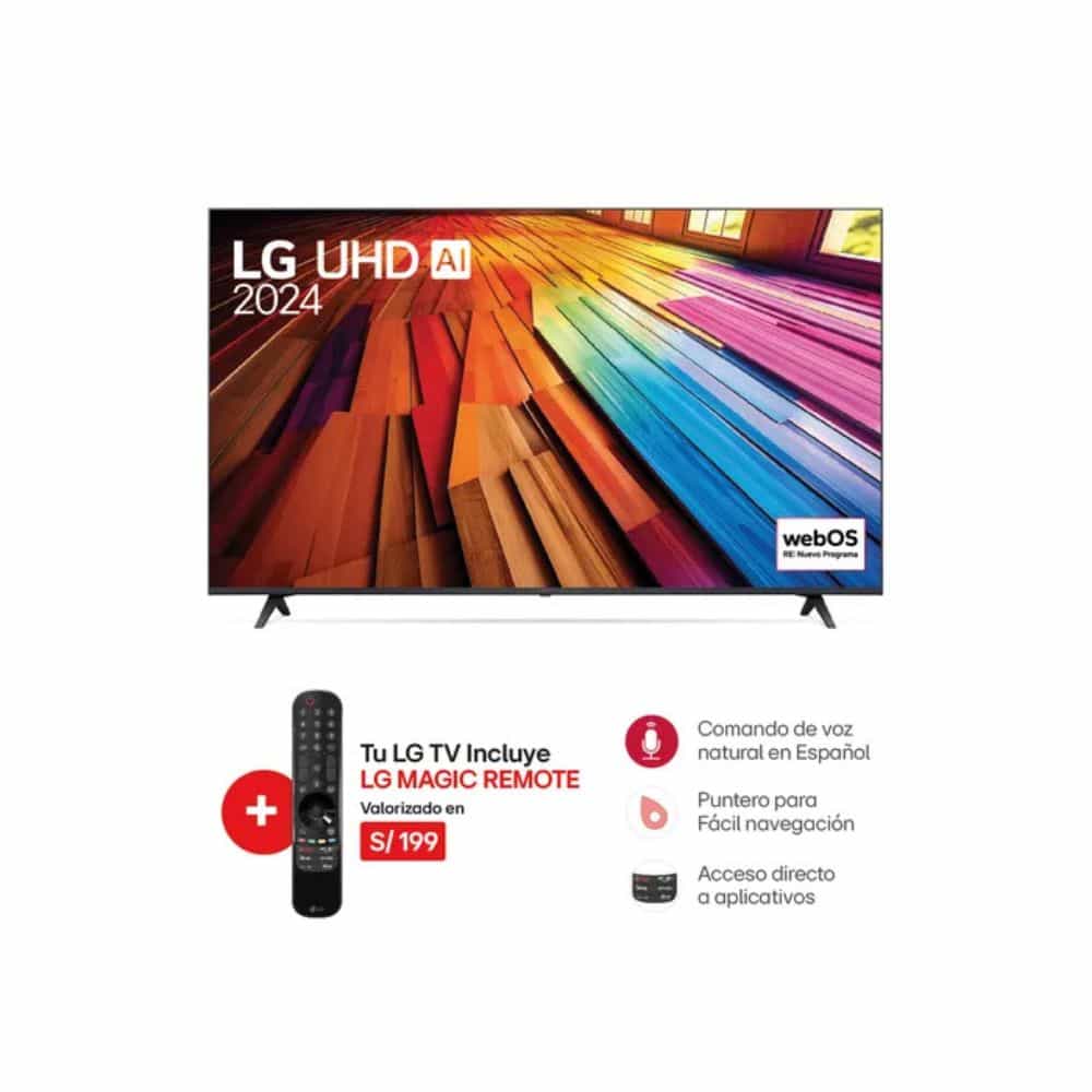 Televisor Smart 4K UHD 86 pulgadas LG LED 86UT8050PSB 2024