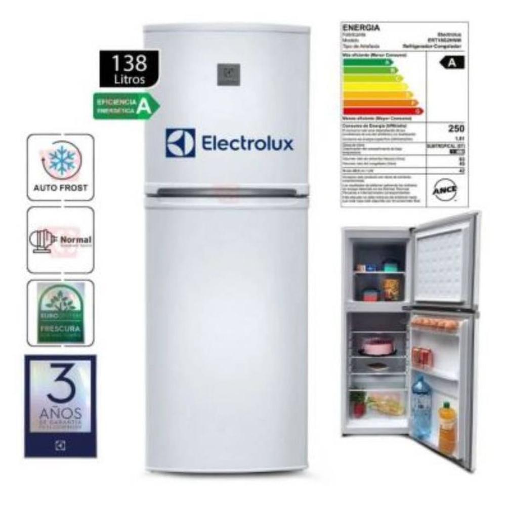 Refrigeradora Electrolux Top Mount ERT18G2HNW Frost 138L