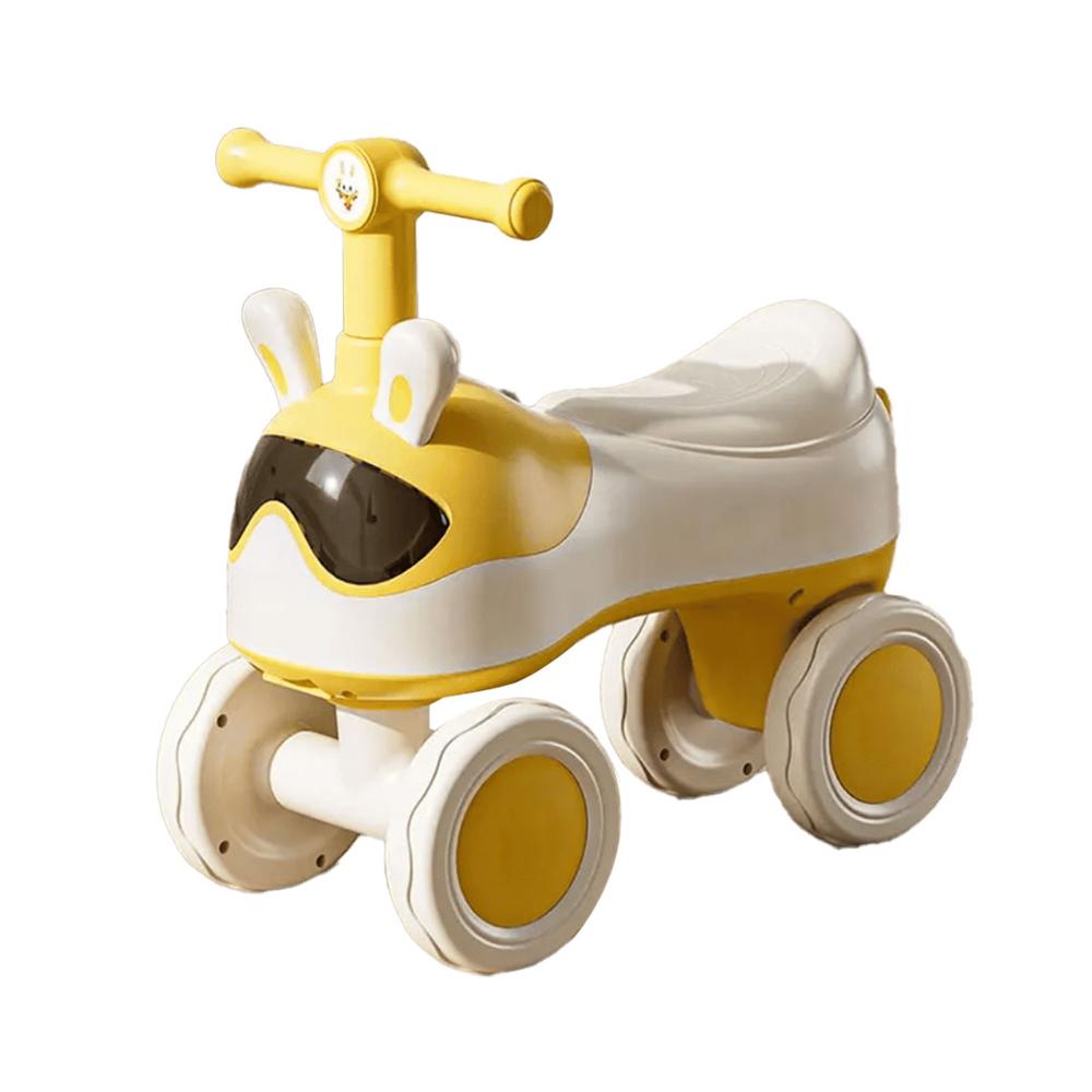 Triciclo Moto Buggy Para Niños Infantil Música Luz 4 Llantas Amarillo