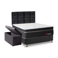 Juego de dormitorio Platinium 2 plazas Tapizado Forli