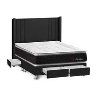 Dormitorio 4 cajones Gris Golden Queen Forli