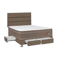 Dormitorio 4 cajones Marrón Sirius 2 plazas Forli