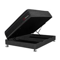 Cama Boxet Gris Platinium 2 plazas Forli