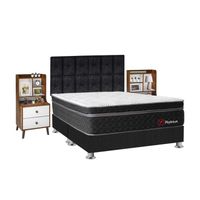 Dormitorio Platinium King + Velador Repisa Fashion Forli